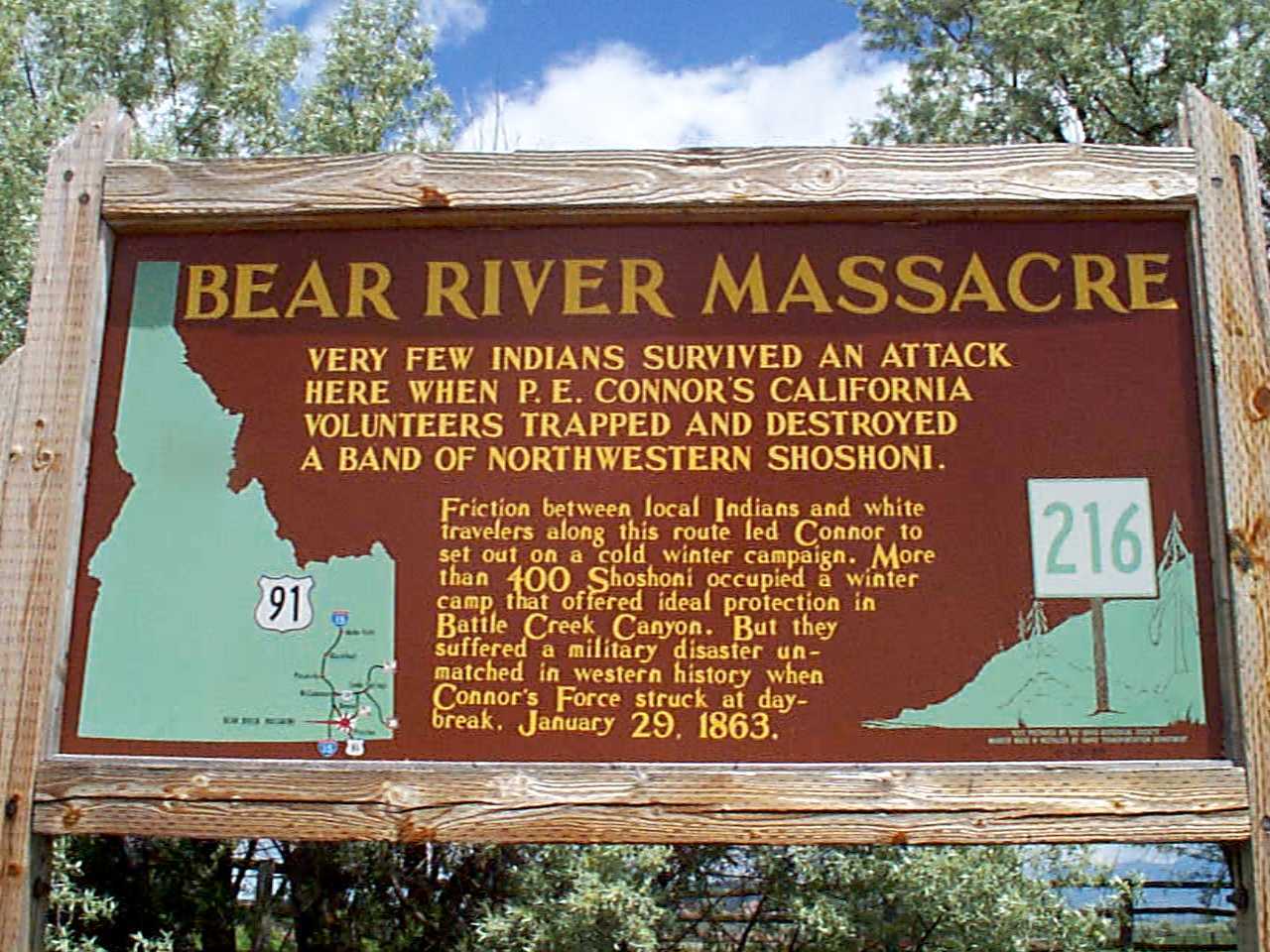 Picture of Bear River Massacre Marker