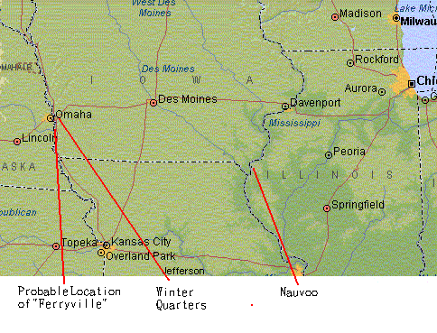 Map of Central United States