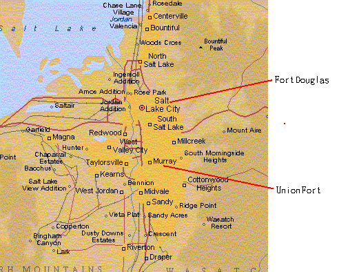 Detail Map of Salt Lake City